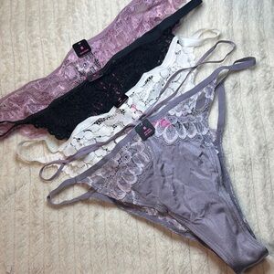 La SENZA Lace Panty Set - Black, White, Lavender